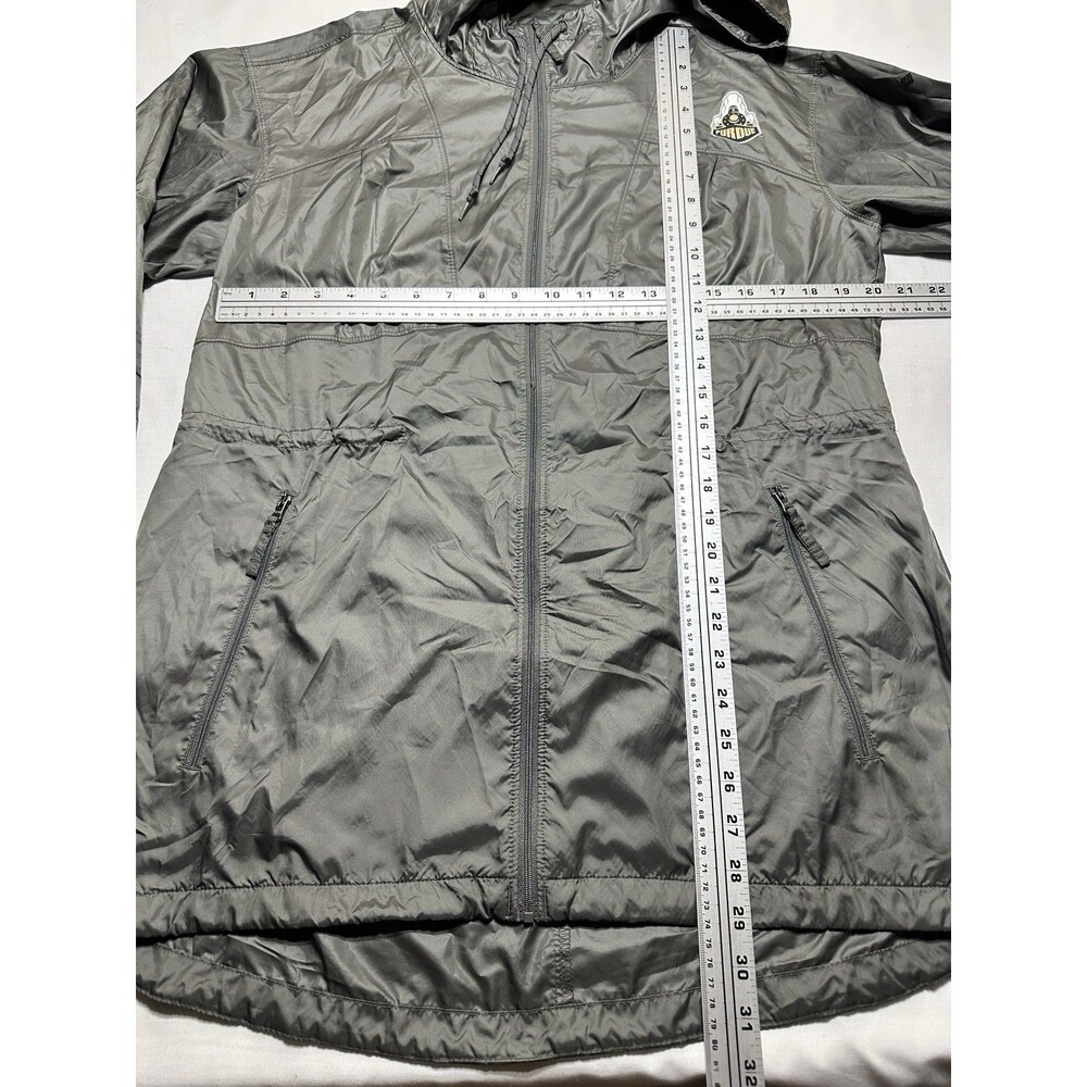 Purdue Boilermakers Columbia Gray Windbreaker Jacket Hooded Womens Large - Picture 8 of 12